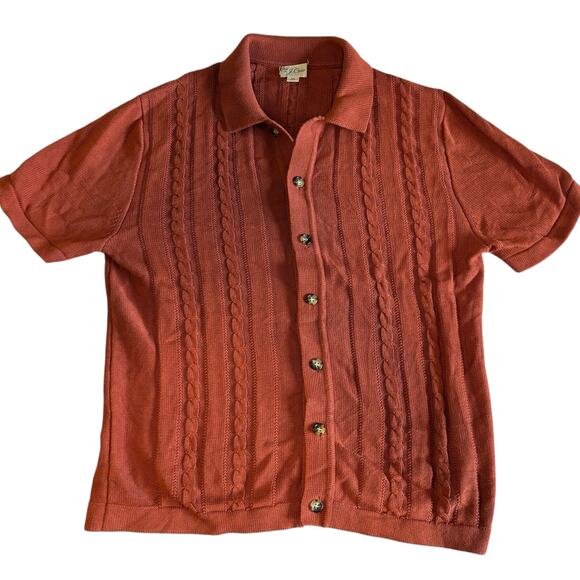 J. Crew Rust Short Sleeve Cardigan - Picture 1 of 10